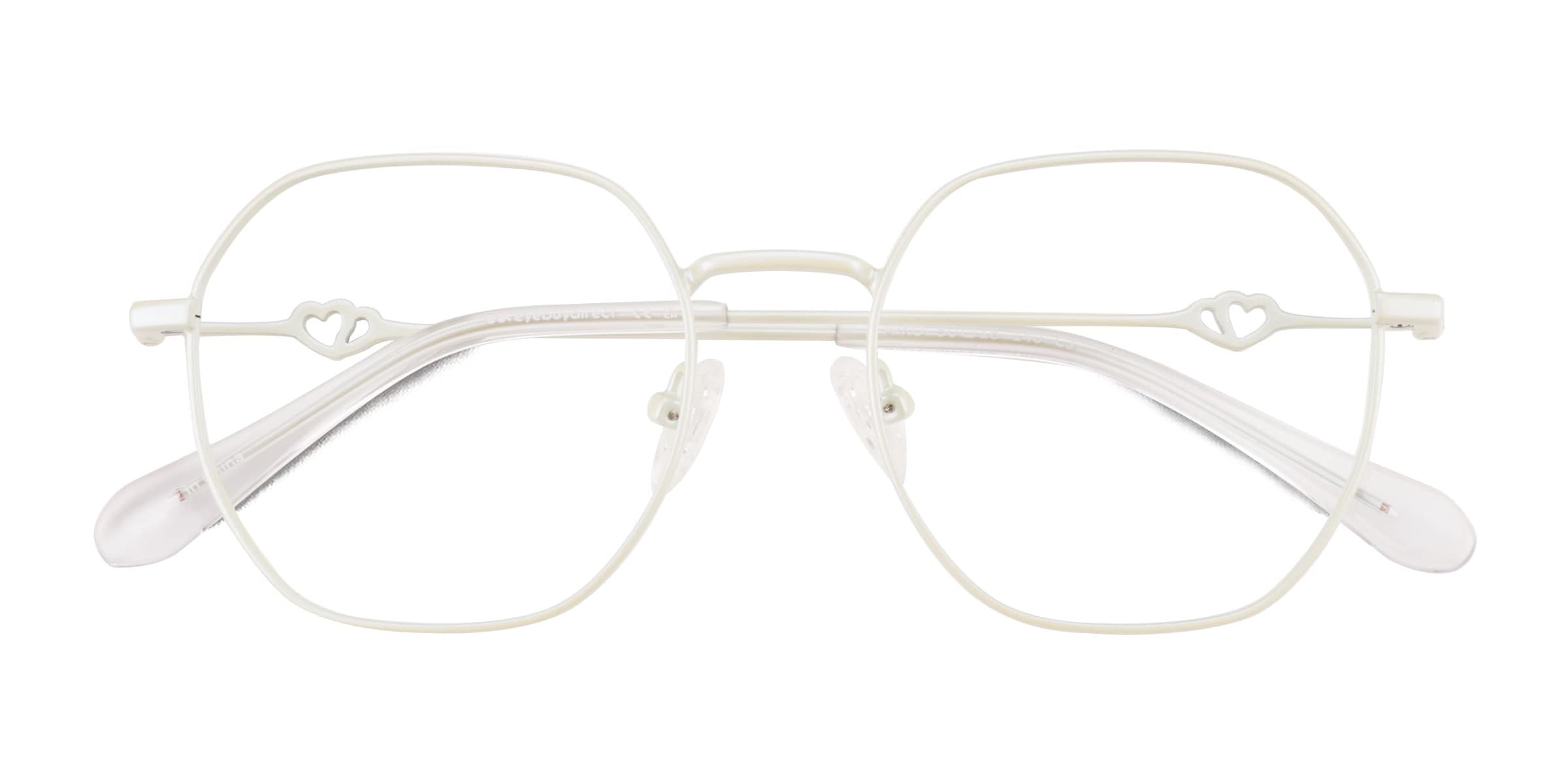 White metal hot sale frame glasses