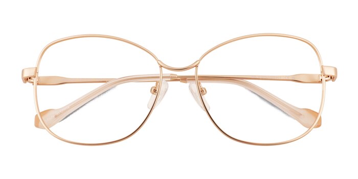 Rose Gold Maude -  Metal Eyeglasses