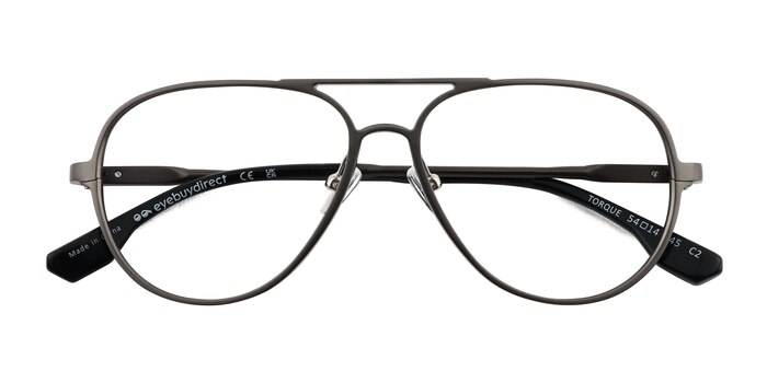 Matte Gunmetal Torque -  Alliage d’Aluminium Lunettes de vue