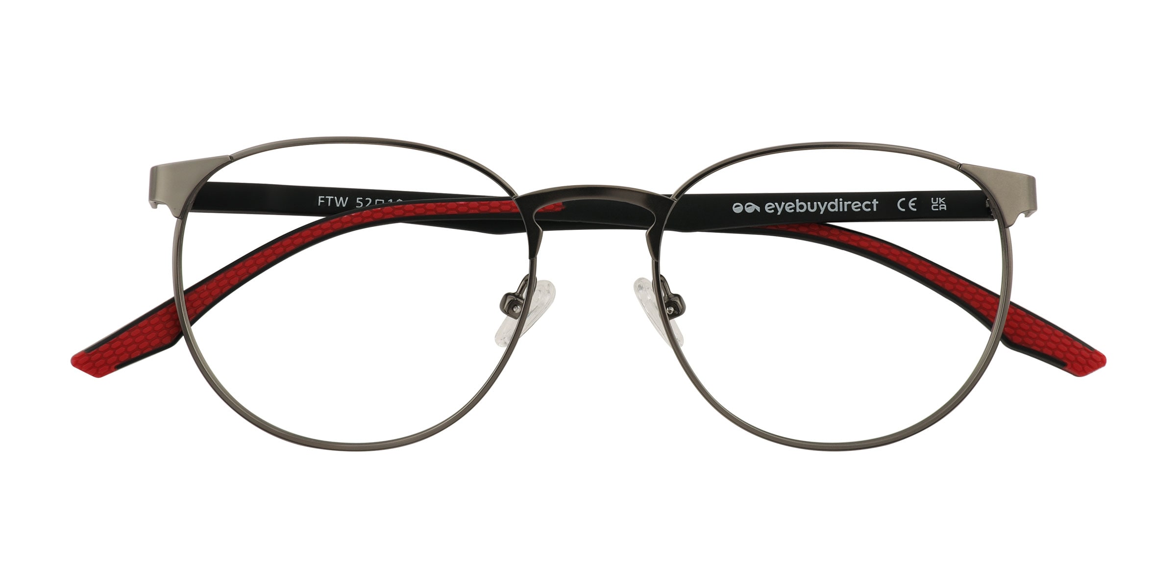 Ftw Round Matte Gunmetal Full Rim Eyeglasses | Eyebuydirect