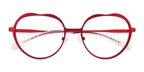 Unisex s heart Red Metal Prescription eyeglasses - Eyebuydirect s Everlasting