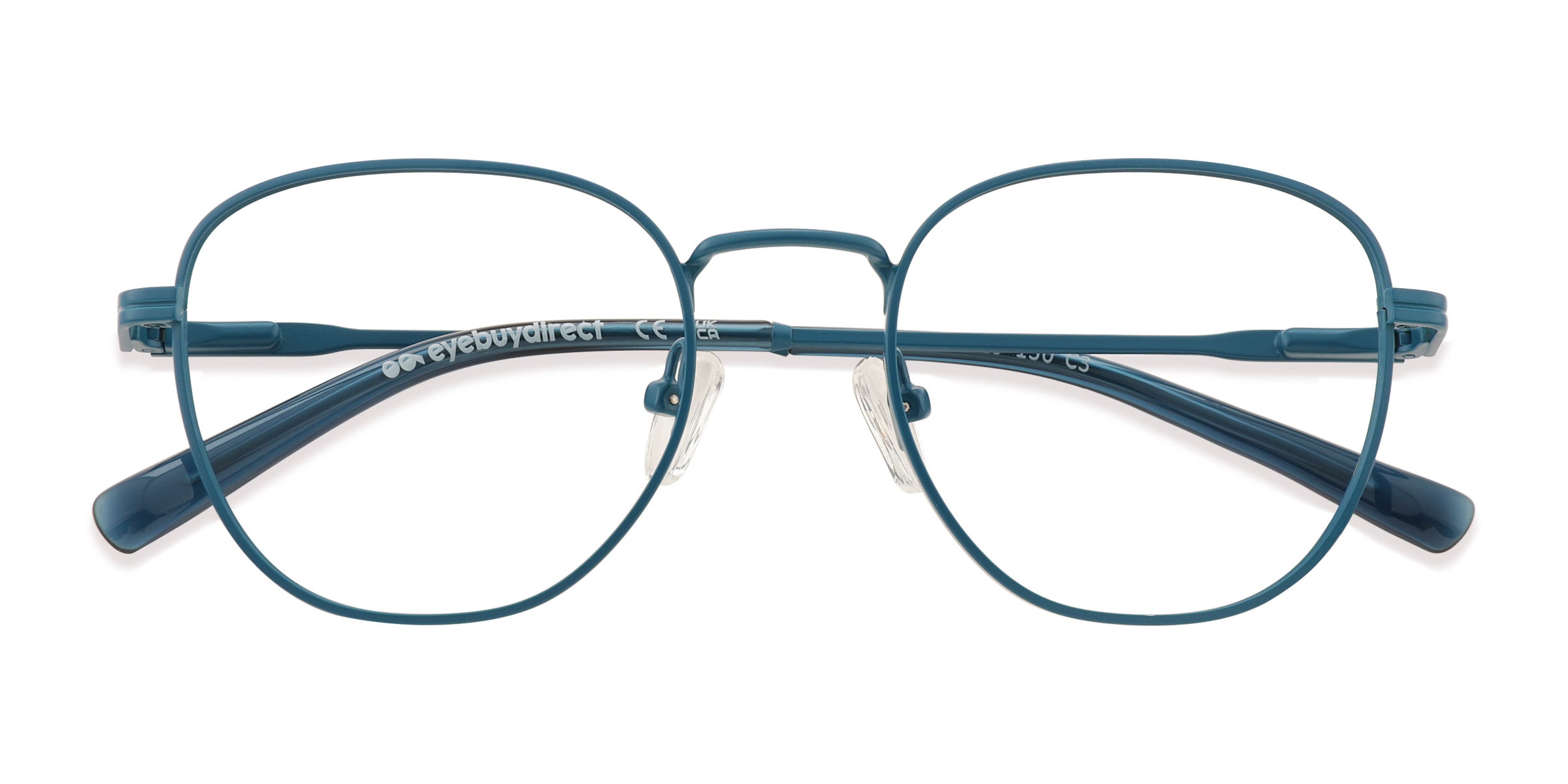 Unisex s square Matte Teal Metal Prescription eyeglasses - Eyebuydirect s Whirl 49$