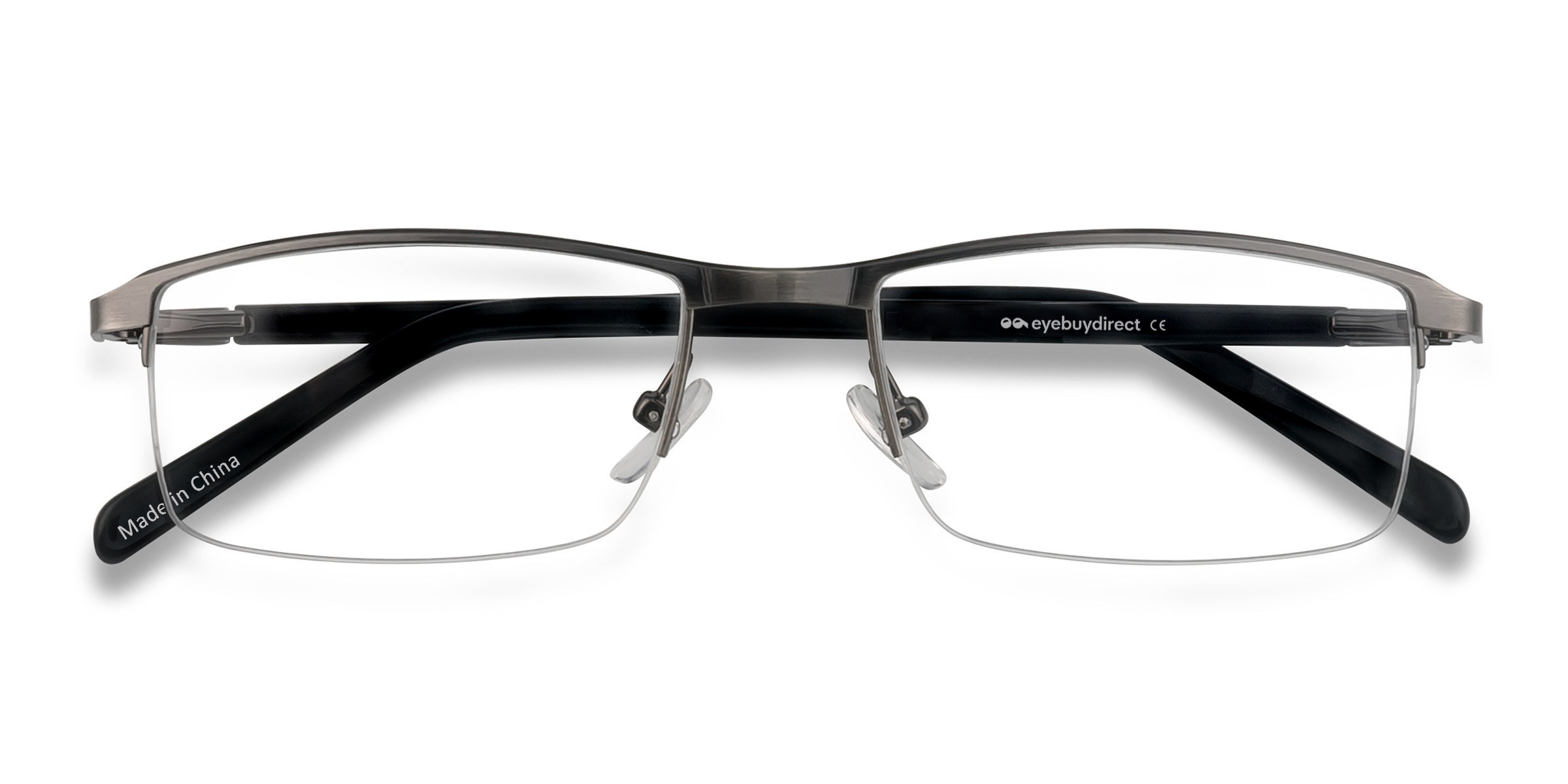 Unisex s rectangle Metal Prescription eyeglasses - Eyebuydirect s Mel