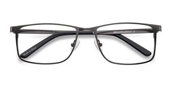 Clinton Rectangle Gunmetal Full Rim Eyeglasses Eyebuydirect