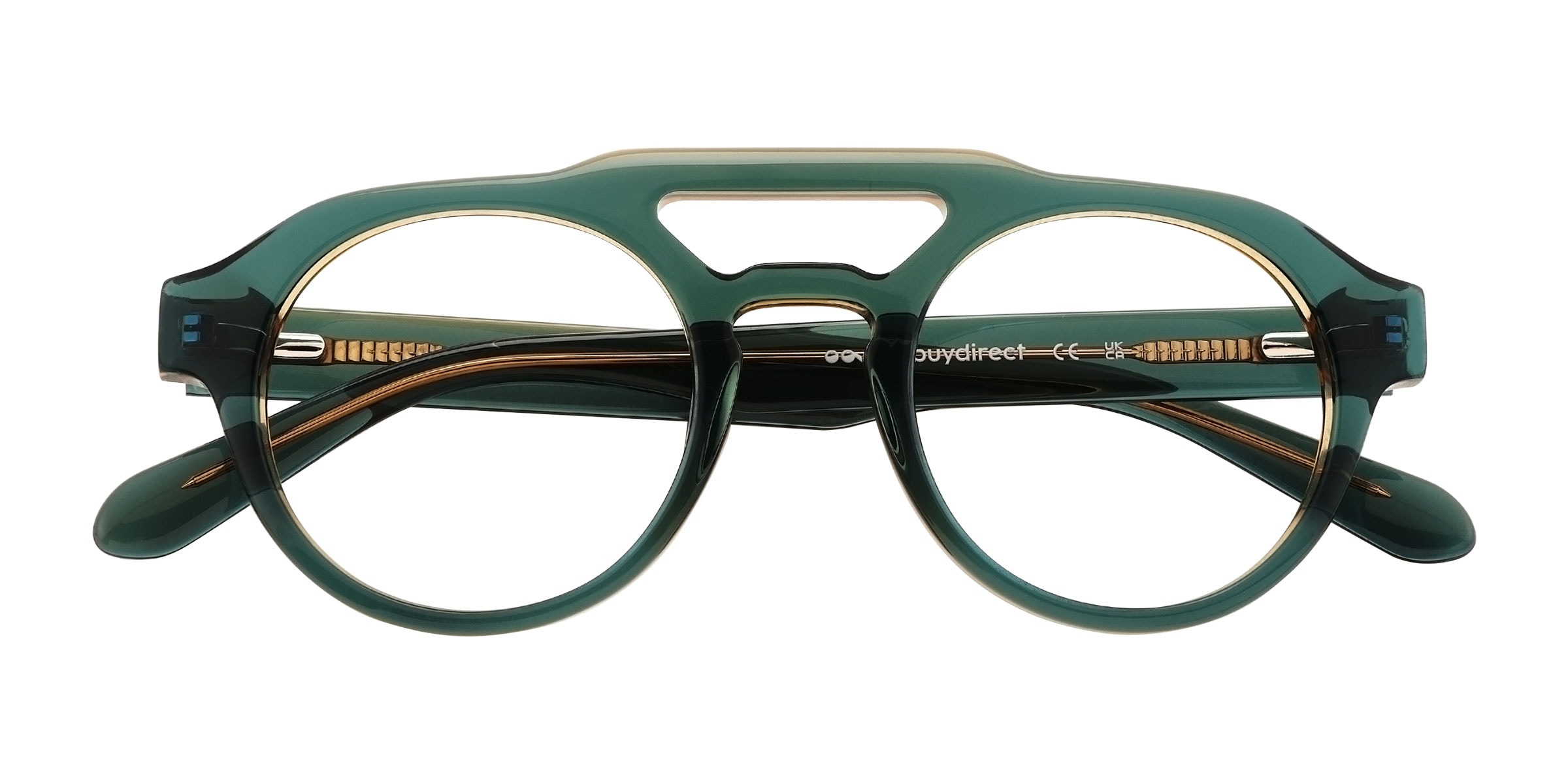 Reverie Aviator Striped Full Rim Eyeglasses | Eyebuydirect