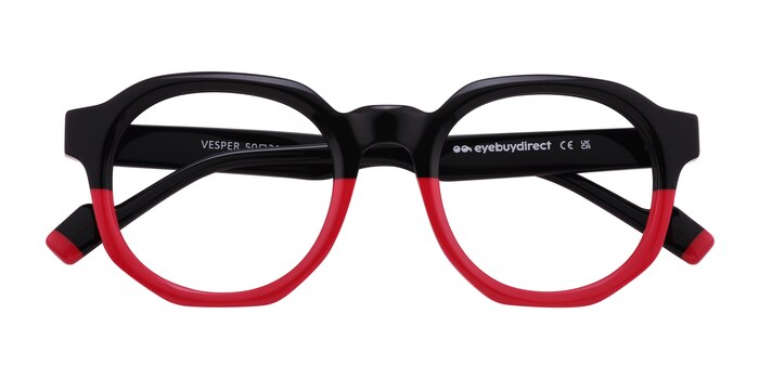 Black Red Vesper -  Acétate Lunettes de vue