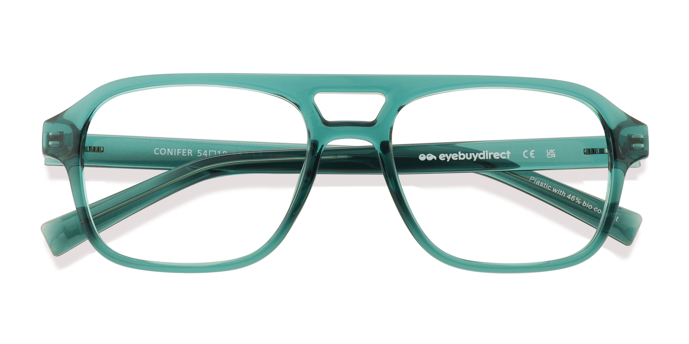 TOUS Teal Aviator Eyeglasses Frames Vintage Style Teal Retro-Vintage Acetate Cat-Eye Eyeglasses - 17485 main image 4