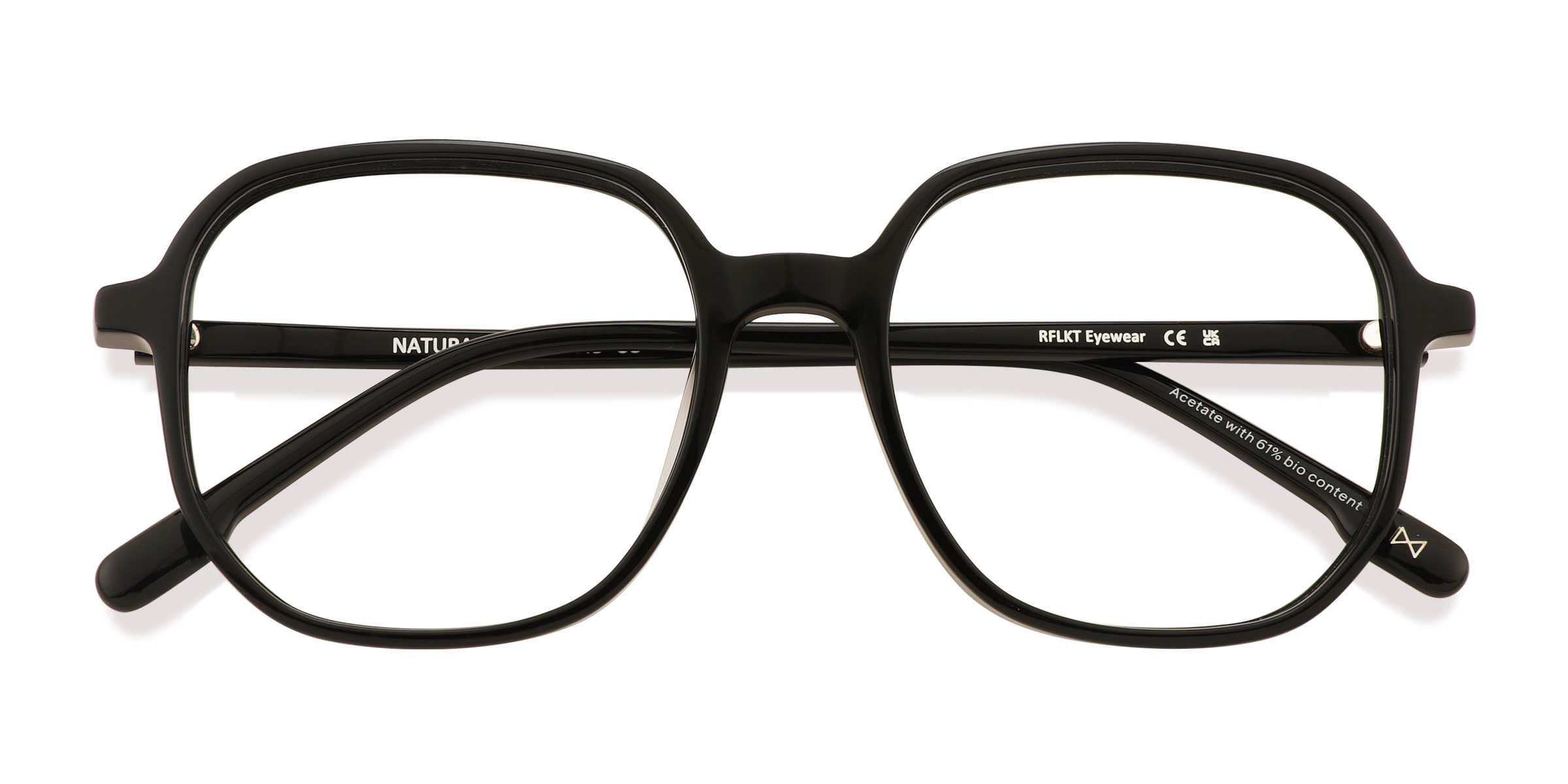 Unisex s square Black AcetateEco Friendly Prescription eyeglasses - Eyebuydirect s Natural 93$