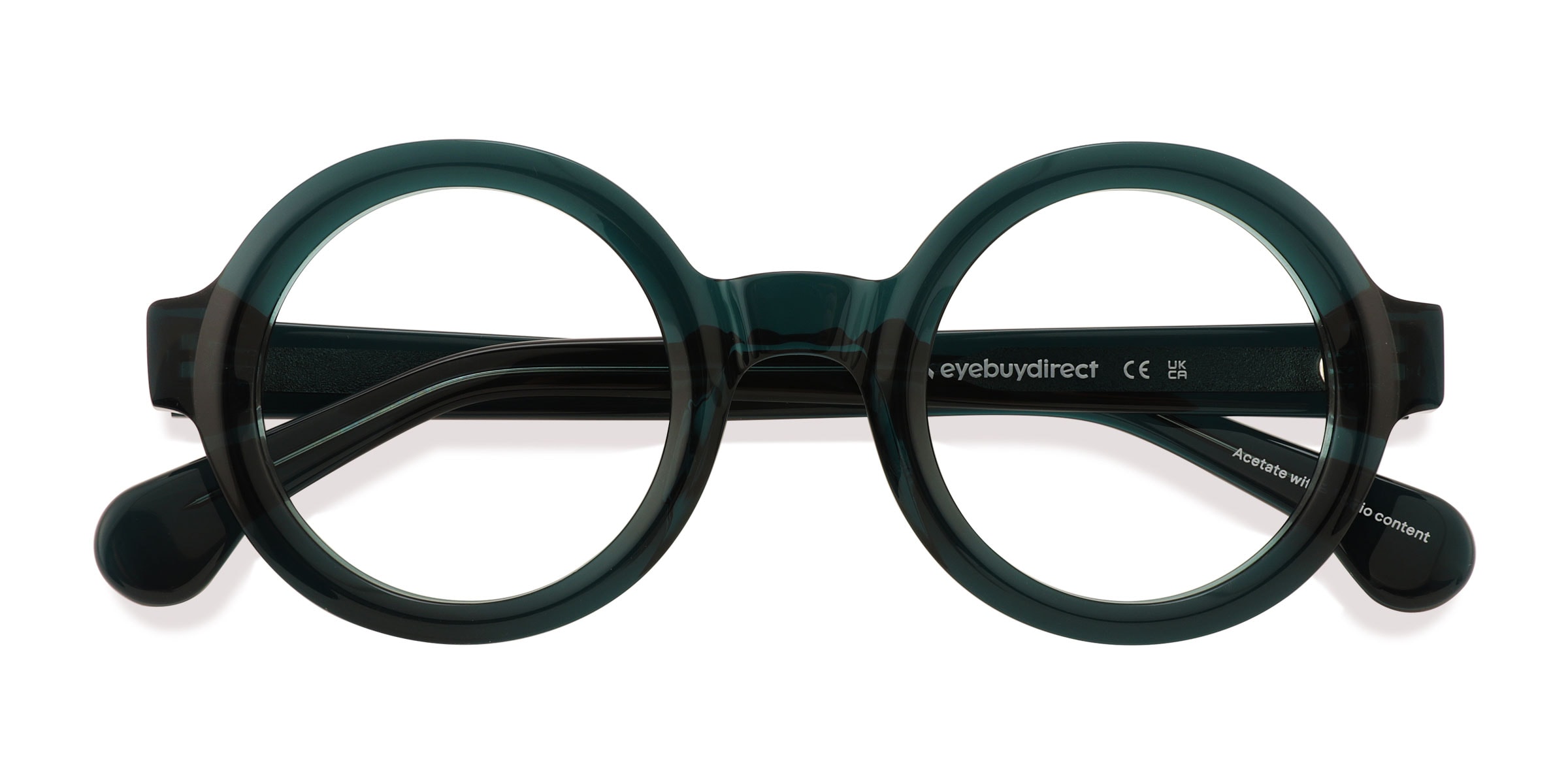 Unisex s round Teal AcetateEco Friendly Prescription eyeglasses - Eyebuydirect s Pendleton 59$