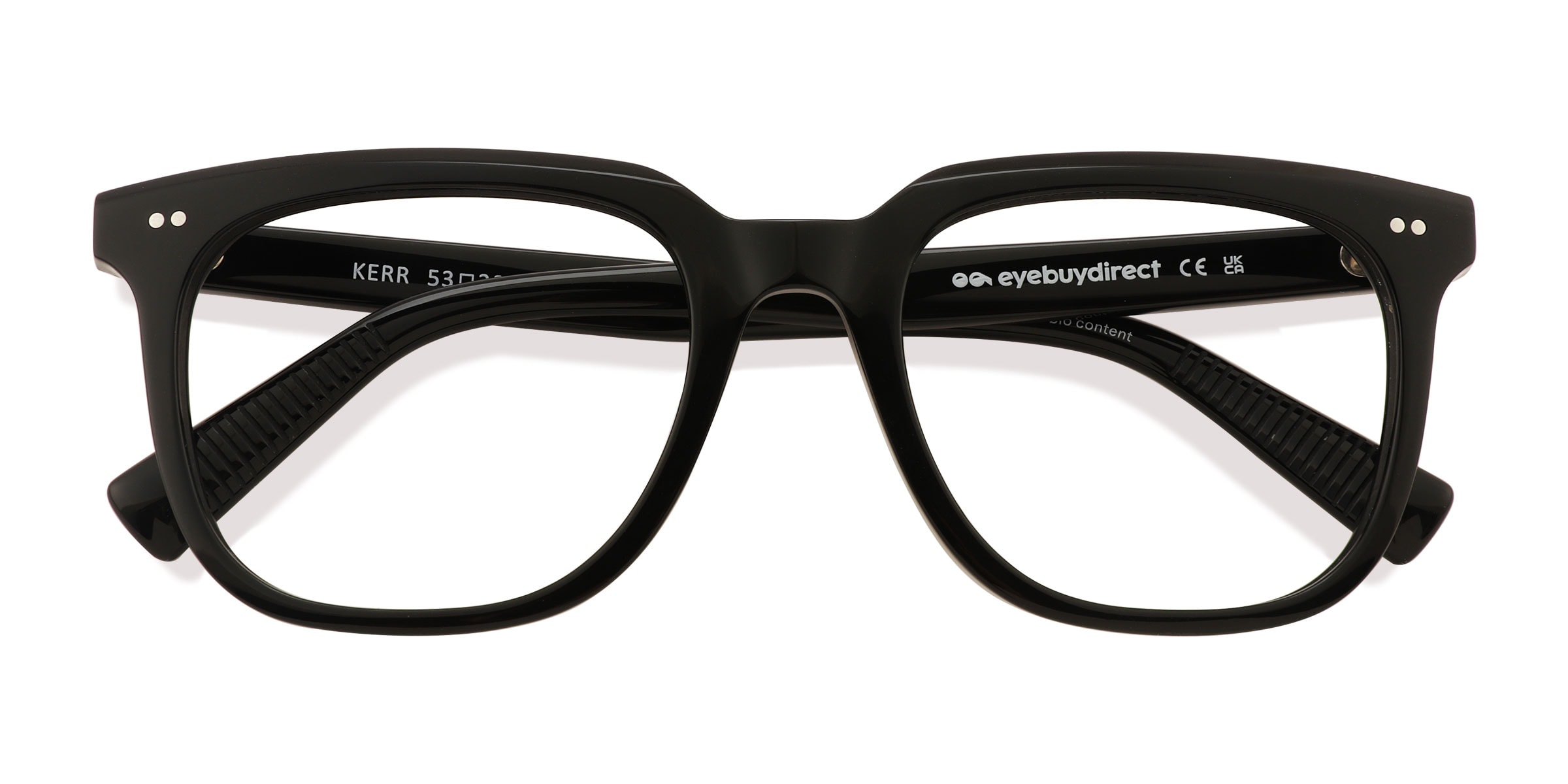 Unisex s square Black AcetateEco Friendly Prescription eyeglasses - Eyebuydirect s Kerr 83$