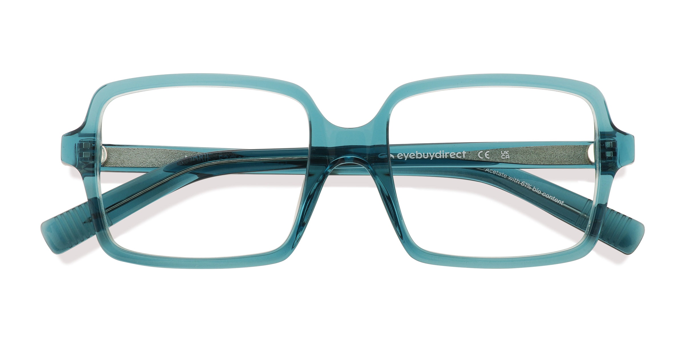 Unisex s square Blue AcetateEco Friendly Prescription eyeglasses - Eyebuydirect s Marie 86$