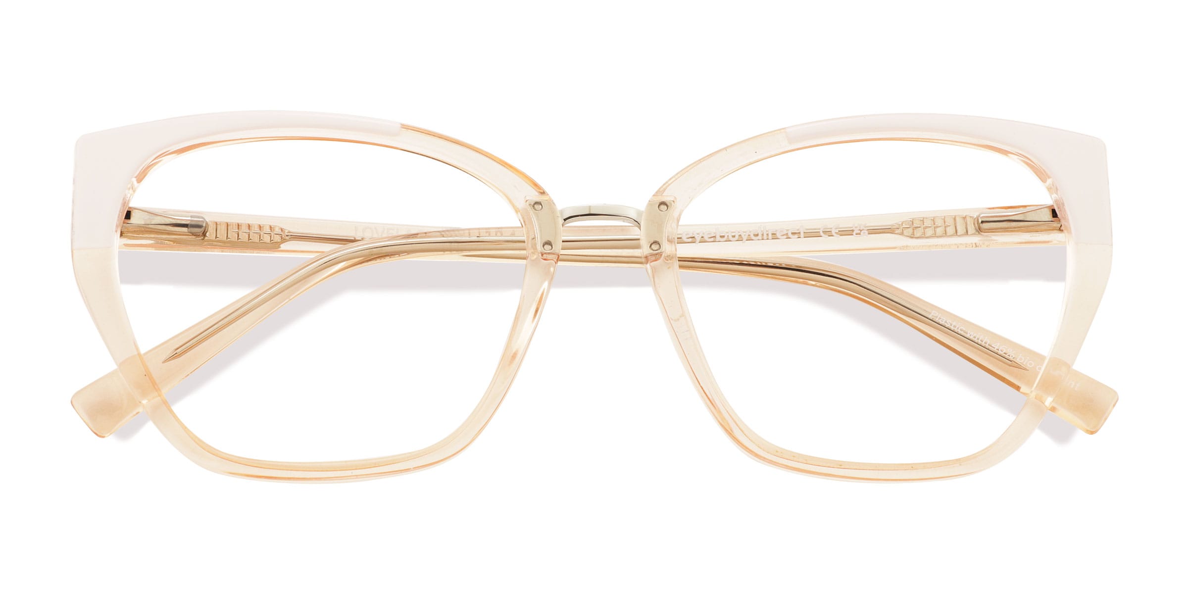 Female s horn Champaign Eco FriendlyPlastic Prescription eyeglasses - Eyebuydirect s Lovelace 79$