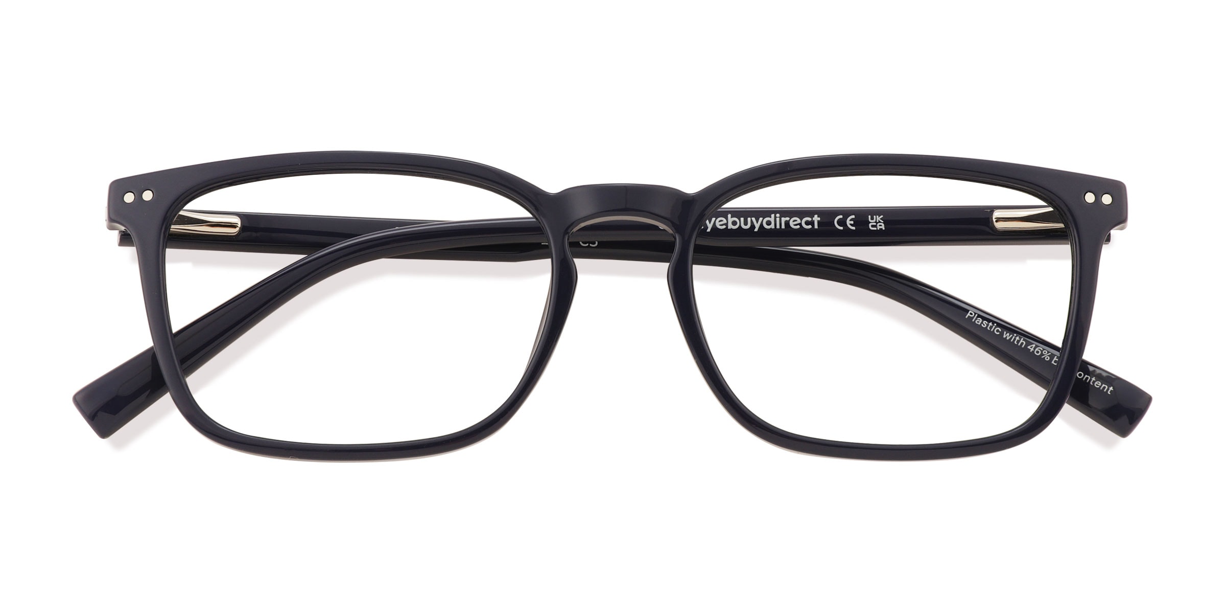 Unisex s rectangle Navy Eco FriendlyPlastic Prescription eyeglasses - Eyebuydirect s Sinclair 49$