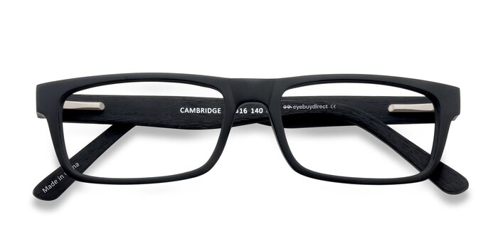 Black Cambridge -  Acetate Eyeglasses