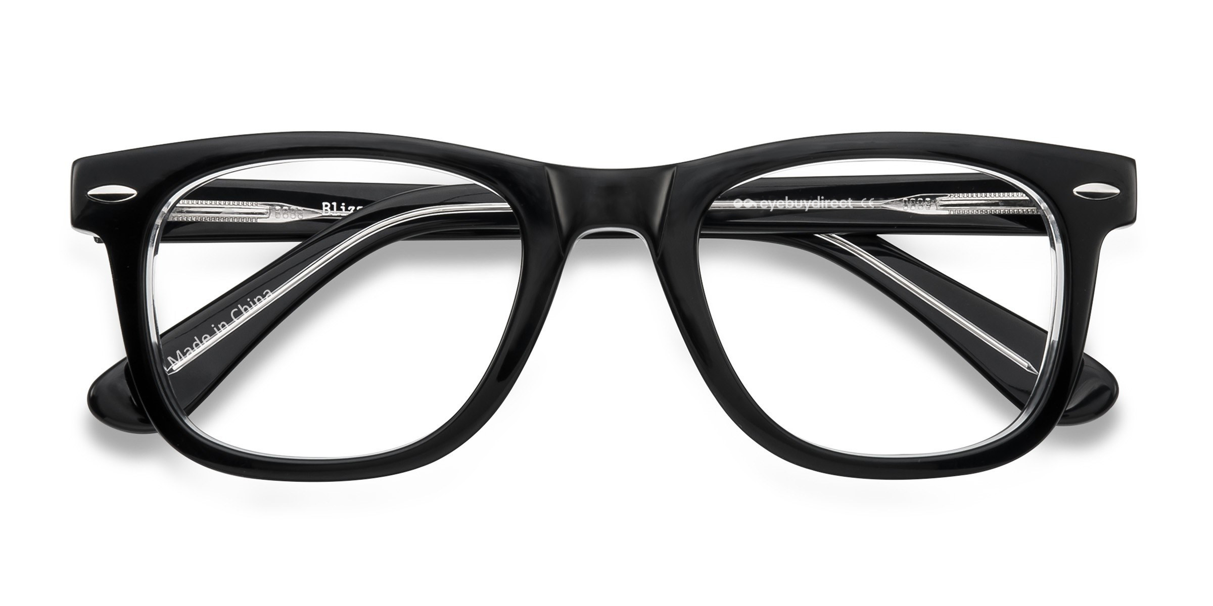 Unisex s square Acetate Prescription eyeglasses - Eyebuydirect s Blizzard