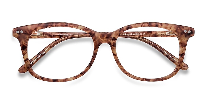 Brown/Floral Brittany -  Colorful Acetate Eyeglasses