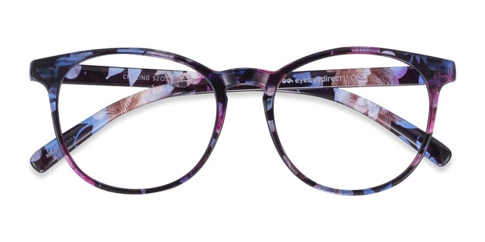 Pink/Floral Chilling -  Lightweight Plastic Eyeglasses