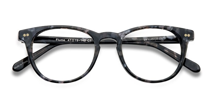 Gray/Floral Flume -  Classic Acetate Eyeglasses