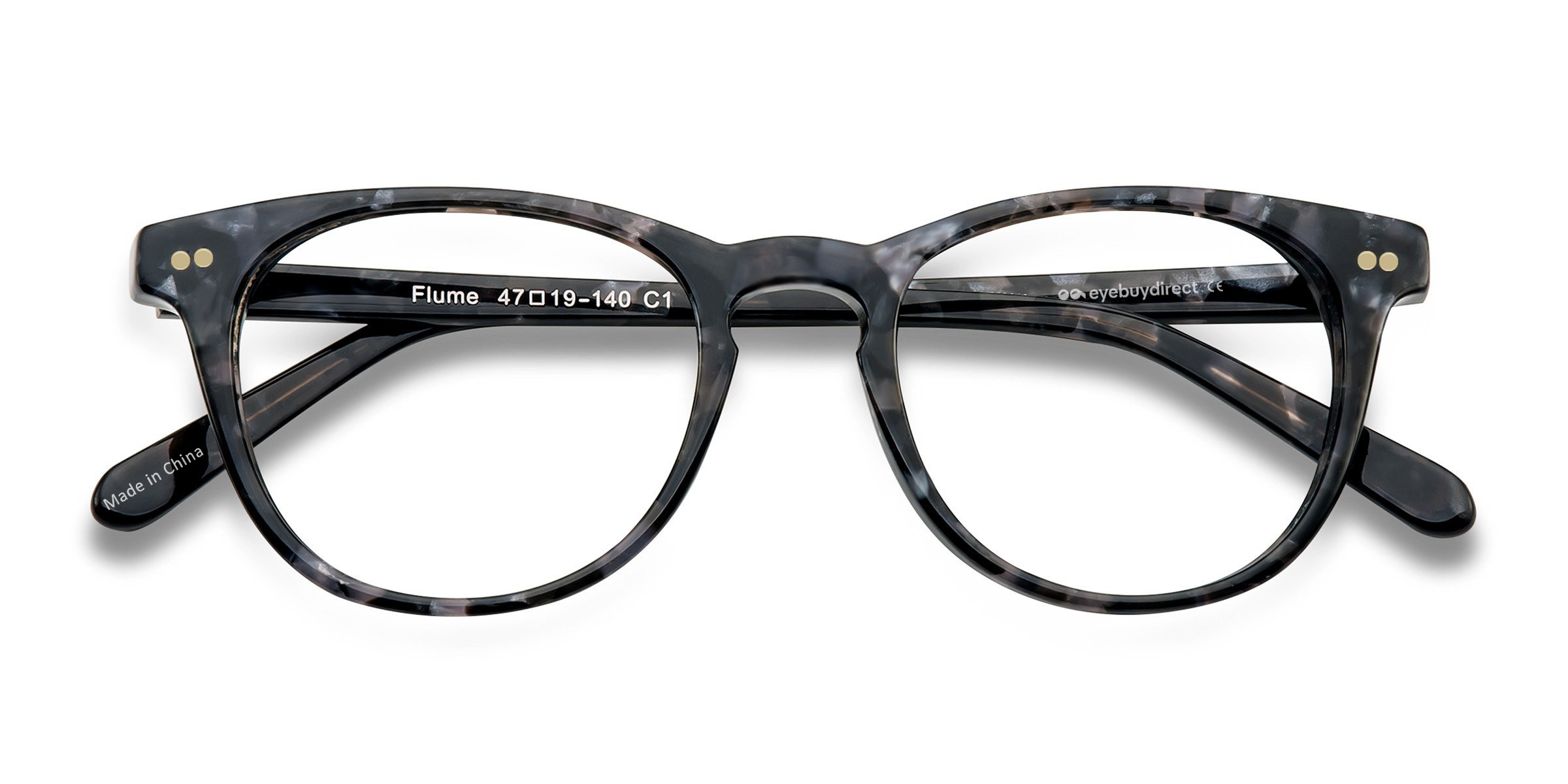 Unisex s roundFloral Acetate Prescription eyeglasses - Eyebuydirect s Flume