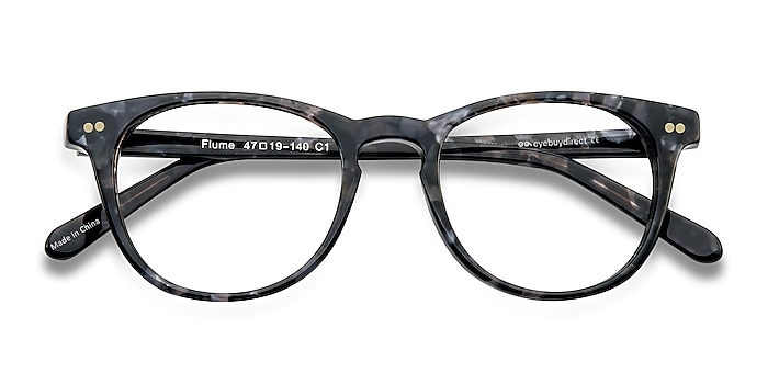 Gray/Floral Flume -  Classic Acetate Eyeglasses