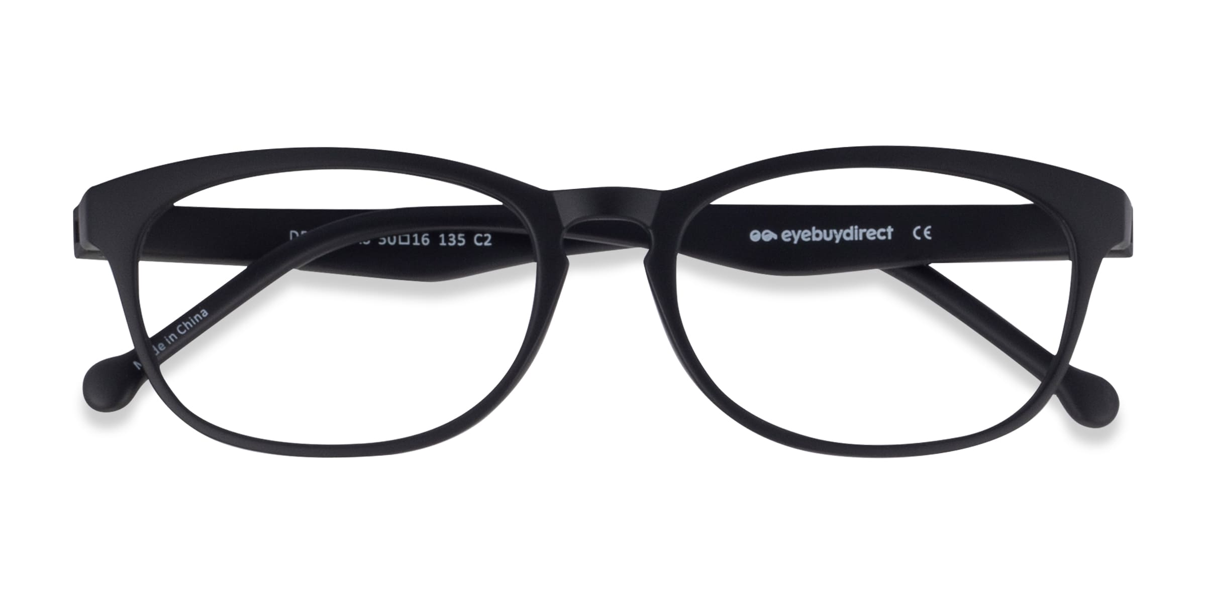 Drums Oval Matte Black Full Rim Eyeglasses | Eyebuydirect display picture 1