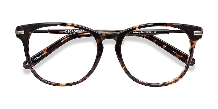 Tortoise Decadence -  Fashion Acetate, Metal Eyeglasses