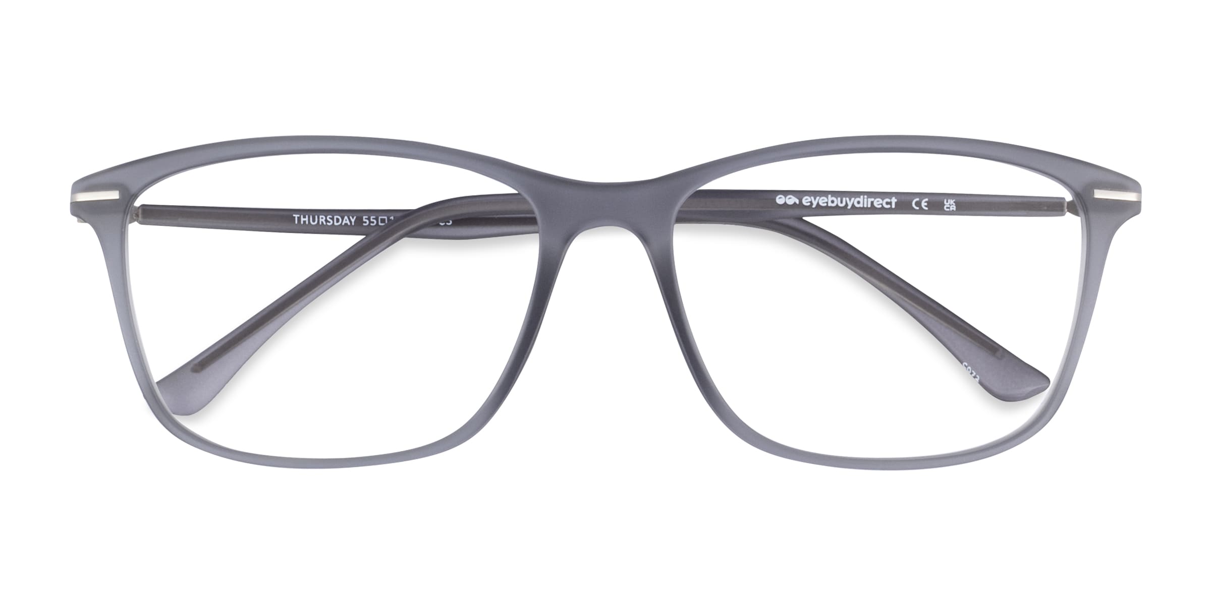 Thursday Rectangle Gray Full Rim Eyeglasses | Eyebuydirect Canada