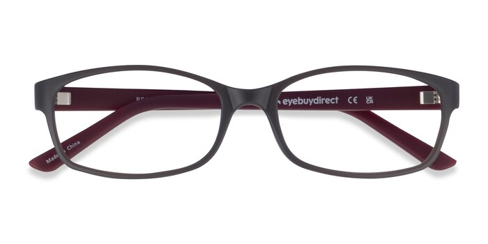 Matte Gray Beads -  Lightweight Plastic Eyeglasses