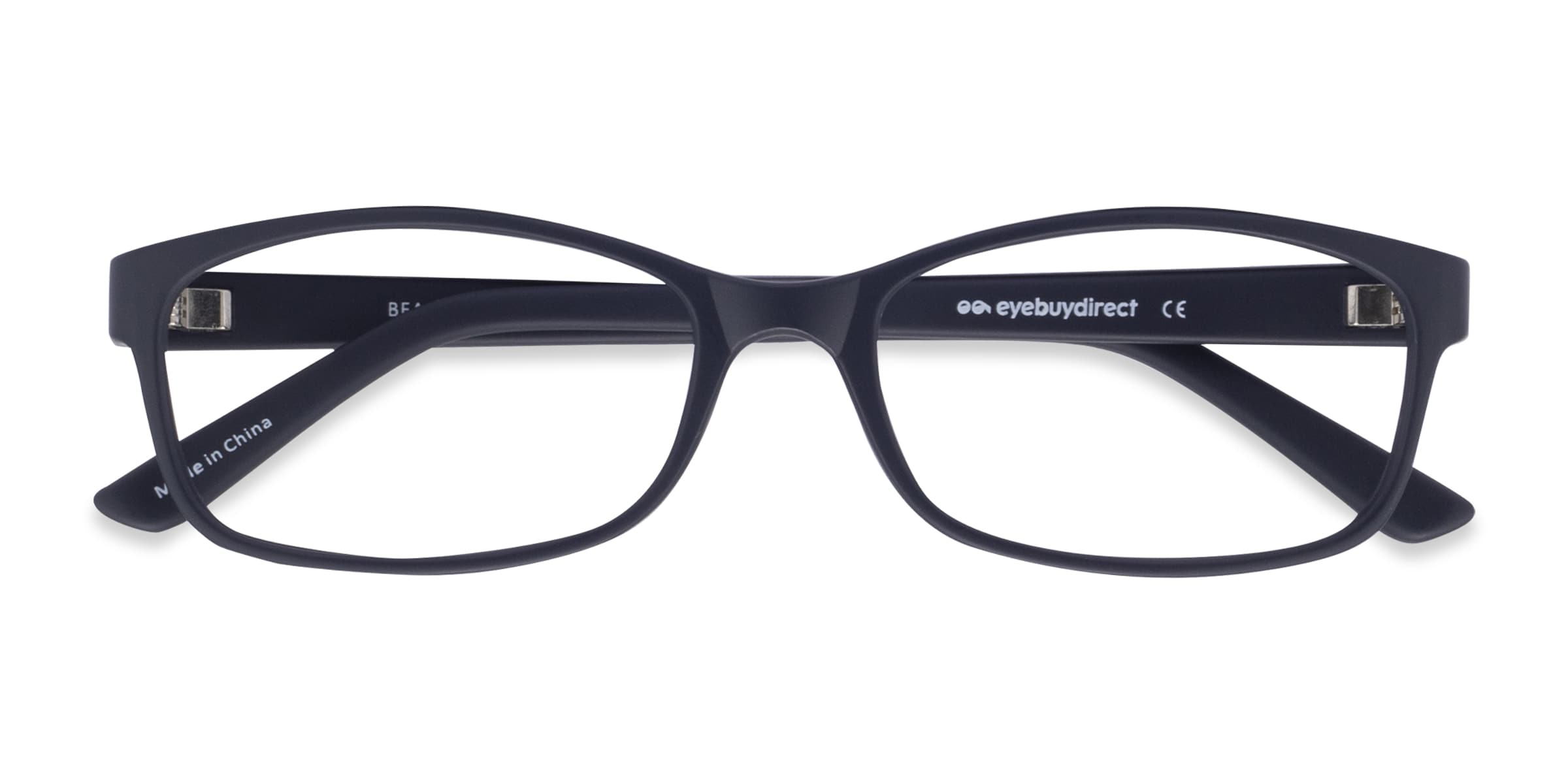 Unisex s rectangle Matte Navy Plastic Prescription eyeglasses - Eyebuydirect s Beads 9$