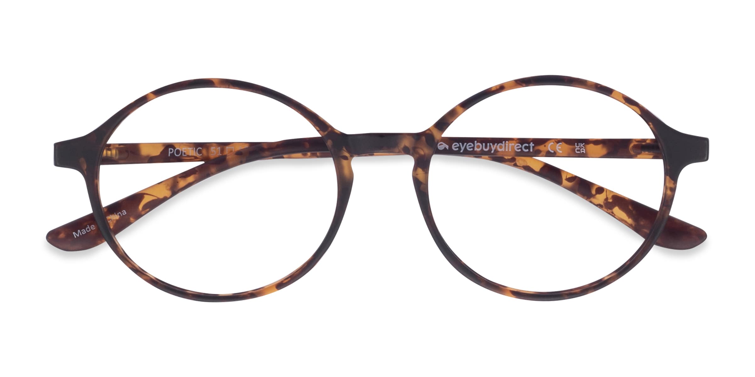 Poetic Rond Matte Tortoise Monture Lunettes de vue