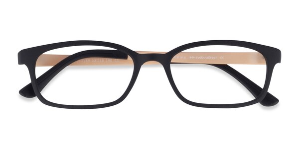 Clover prescription eyeglasses (Black & Apricot)