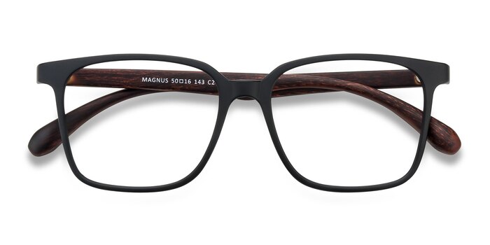 Matte Black Magnus -  Lightweight Plastic Eyeglasses