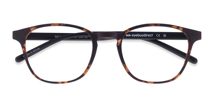 Swirled Amber Saunter -  Lightweight Plastic Eyeglasses