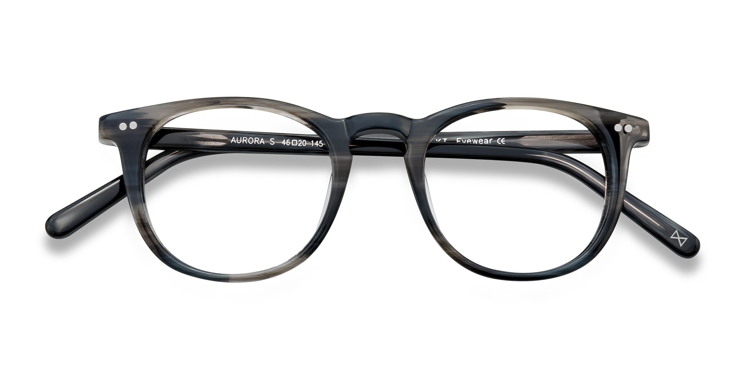 London Fog Non-Prescription Women\'s Black Rock Rectangular Glasses London Mole Eyewear | Icy Blue Light Blocking Glasses  main image 3
