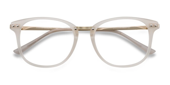 White Cosmo -  Plastic, Metal Eyeglasses