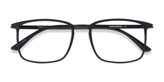 Black Structure -  Lightweight Plastic Eyeglasses