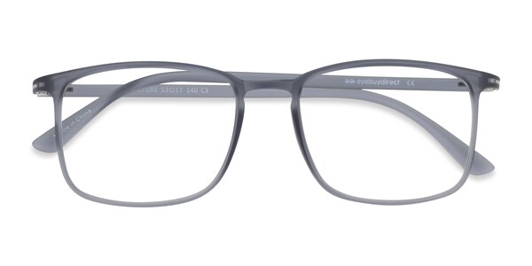 Structure prescription eyeglasses (Clear Gray)