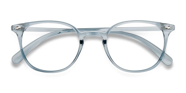 Hubris prescription eyeglasses (Clear Blue)