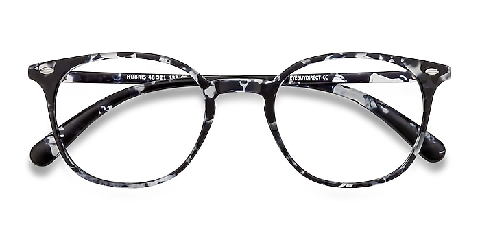 Black Floral Hubris -  Lightweight Plastic Eyeglasses
