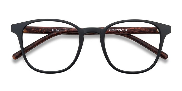 Matte Black Allegory -  Lightweight Plastic Eyeglasses