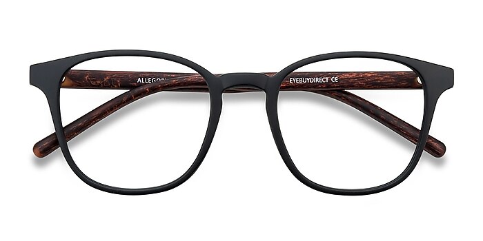 Matte Black Allegory -  Lightweight Plastic Eyeglasses