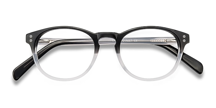 Clear Black Split -  Acetate Eyeglasses