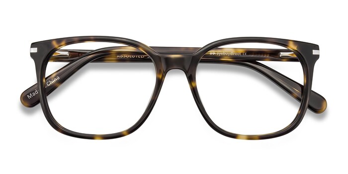 Progressive Eyeglasses Online with Mediumfit, Square, Full-Rim Acetate/ Metal Design — Vinyl in Clear Brown/black/tortoise by Eyebuydirect - Lenses