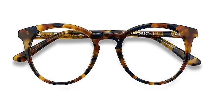 Amber & Navy Griffin -  Vintage Acetate Eyeglasses