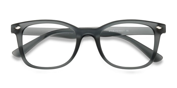 Matte Gray Drama -  Plastic Eyeglasses
