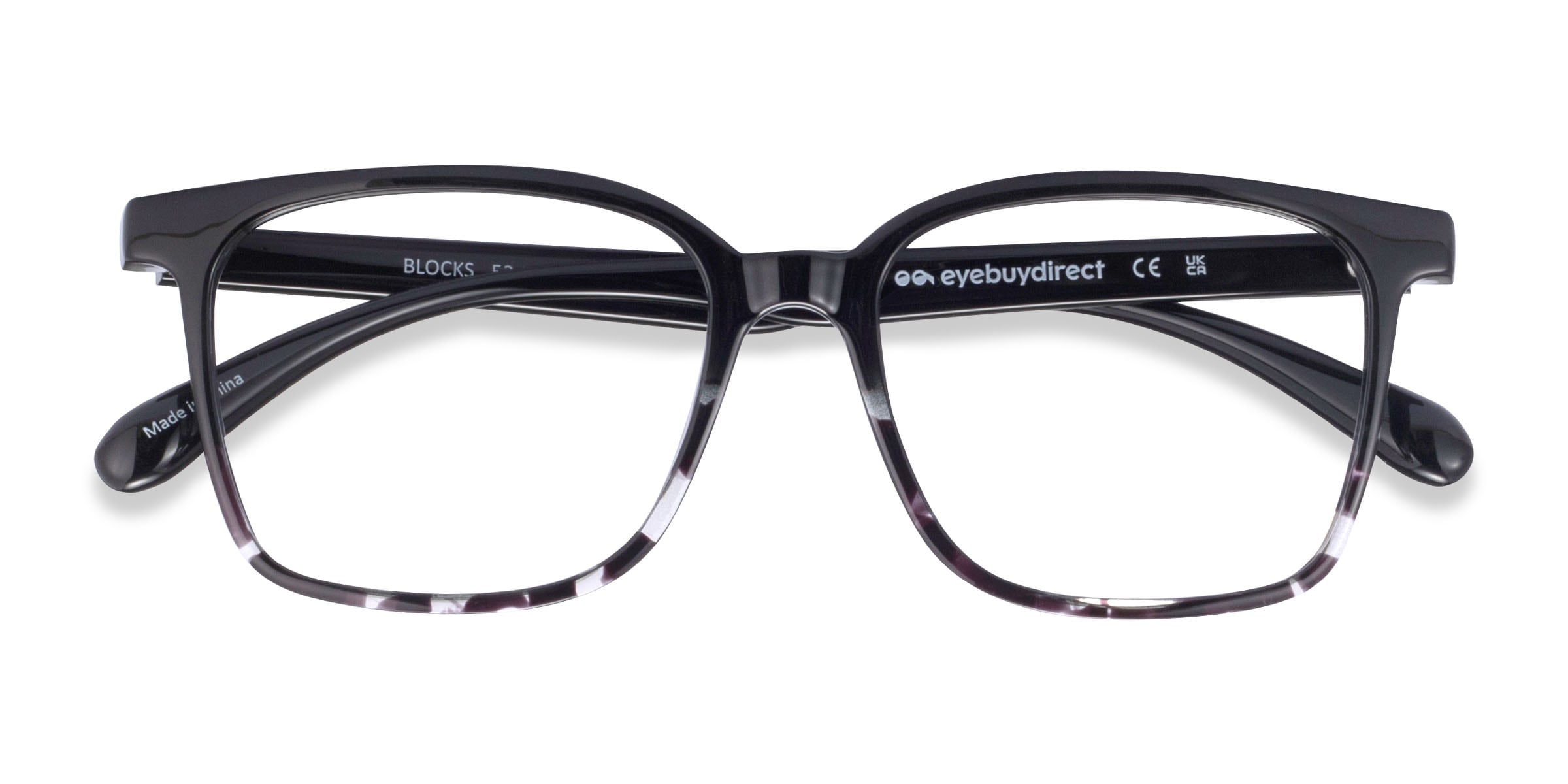 designer square eyeglasses