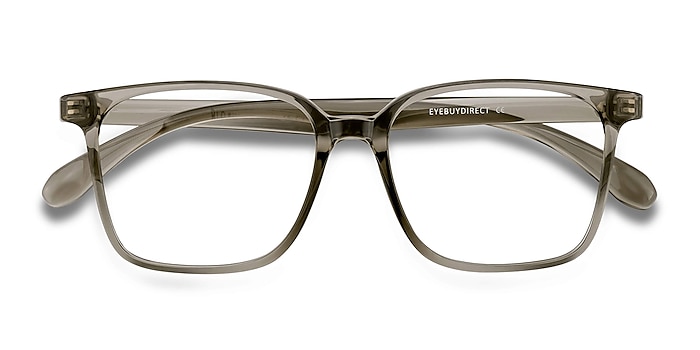 Clear Gray Blocks -  Lightweight Plastic Eyeglasses