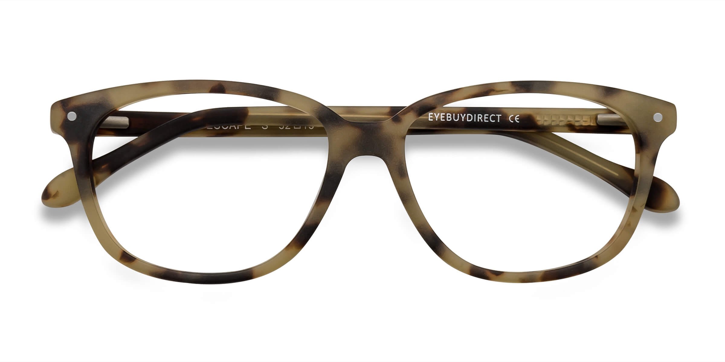 Escape Rectangle Matte Tortoise Full Rim Eyeglasses Eyebuydirect