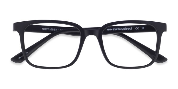 November prescription eyeglasses (Matte Black)