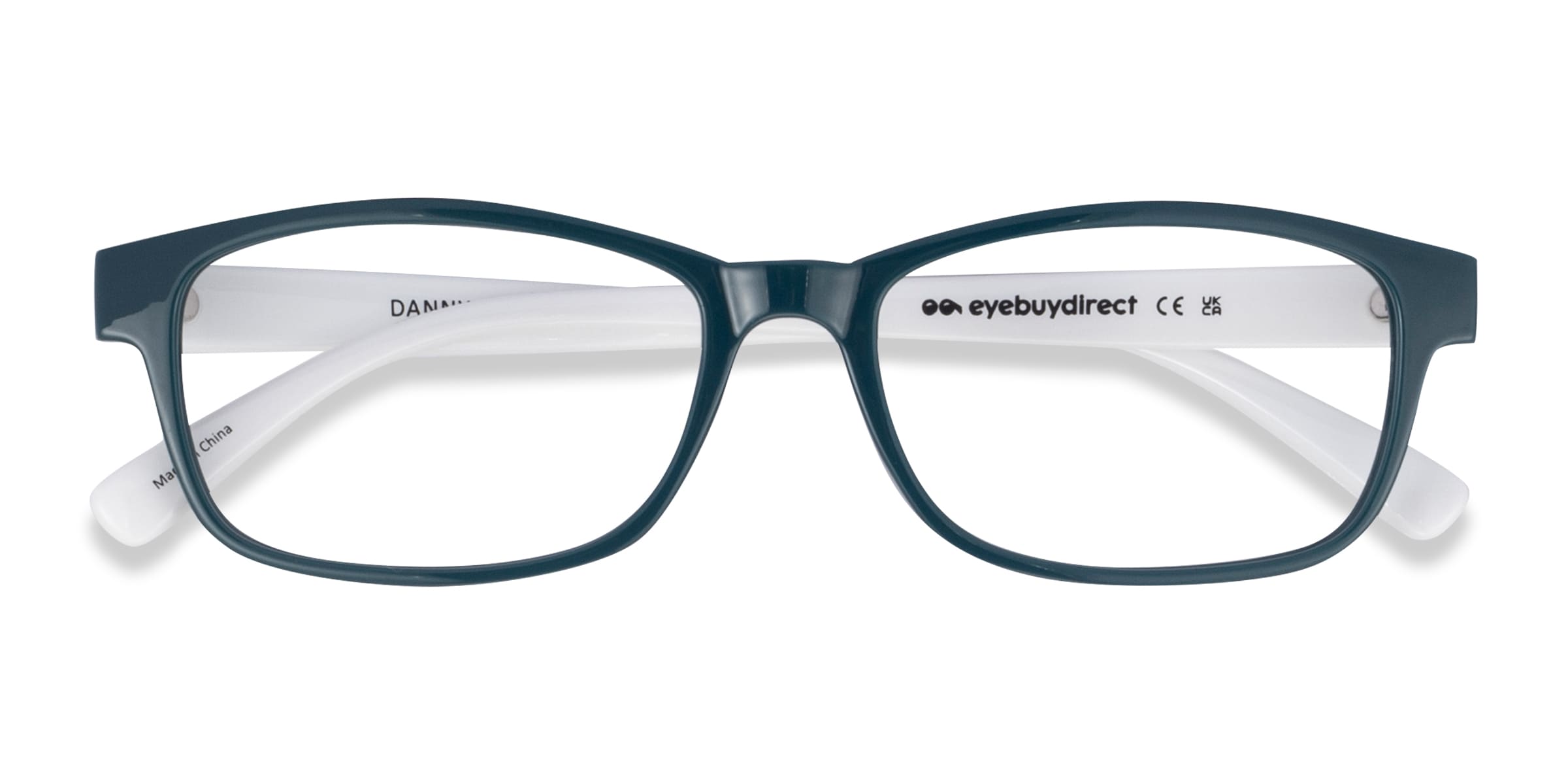 Danny Rectangle Black White Full Rim Eyeglasses Eyebuydirect